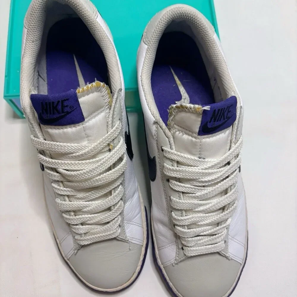 Nike Air Blazer Low ‘77 Varsity Sneaker White/Gray/Purple/Black 317552-101 VTG